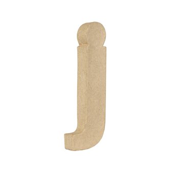 Lowercase Mini Mache Letter J