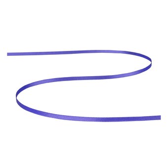 Purple Double-Faced Satin Ribbon 3mm x 5m