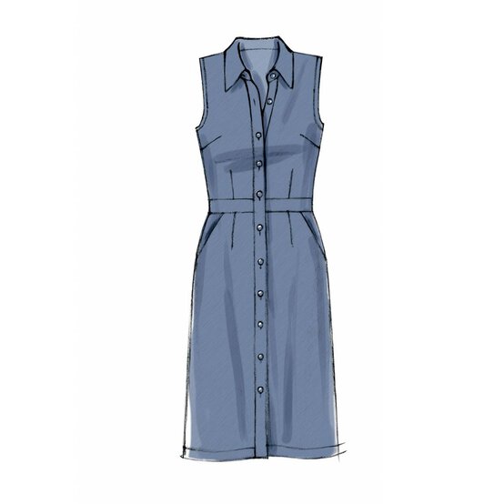 McCall&rsquo;s Dress and Slip Sewing Pattern M6696 (16-24) image number 4