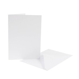 White Cards  C6 Inches 50 Pack