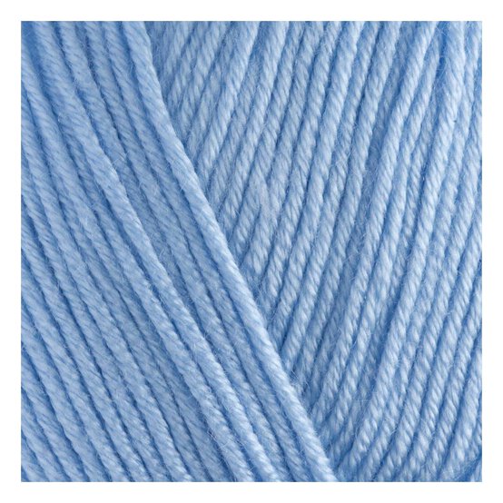 Women's Institute Blue Soft and Silky 4 Ply Yarn 100g