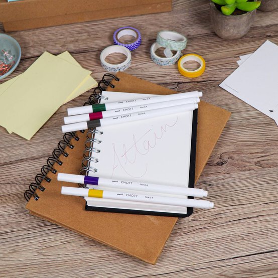 Uni-ball Attain EMOTT Fine Line Pens 5 Pack image number 3