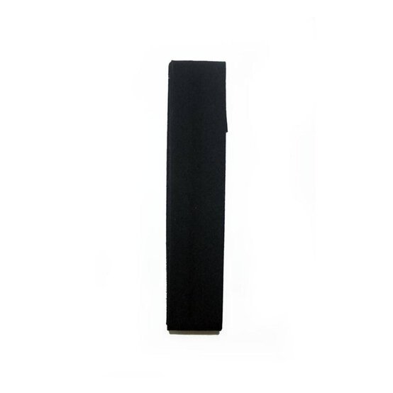 Black Poly Cotton Bias Binding 25mm x 2.5m image number 1