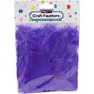 Purple Craft Feathers 5g image number 3