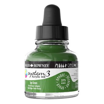 Daler-Rowney System3 Sap Green Acrylic Ink 29.5ml