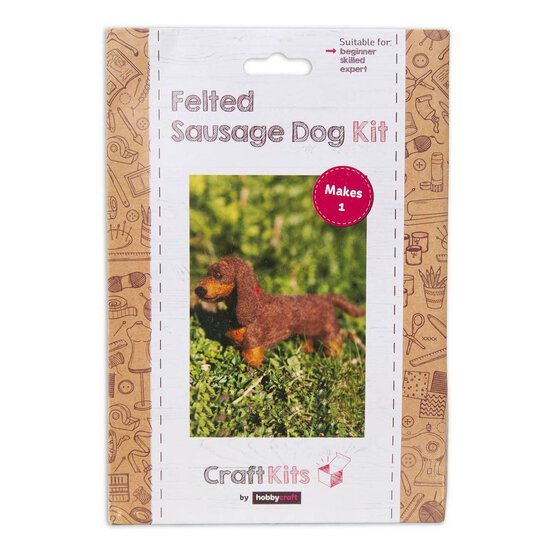 Felted Sausage Dog Kit image number 1