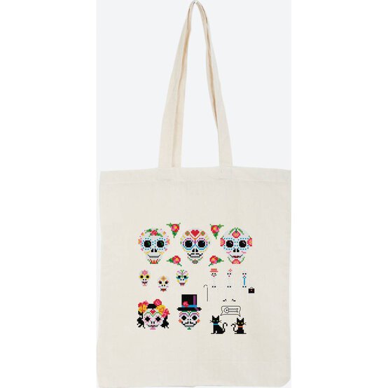 FREE PATTERN DMC Floral Skulls Cross Stitch 0143 image number 4