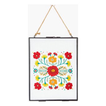 FREE PATTERN DMC Mixed Floral Tile Cross Stitch 0189