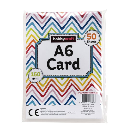 White Card A6 50 Pack image number 6