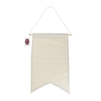 Natural Cotton Dovetail Canvas Banner 30cm x 50cm
