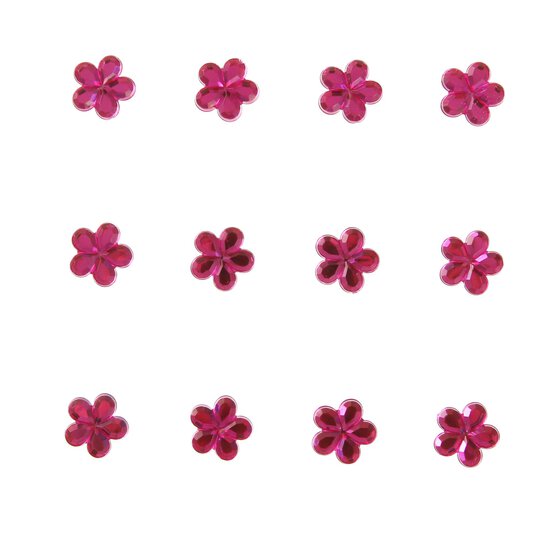 Bluebirds and Roses Adhesive Gems 12 Pack image number 1
