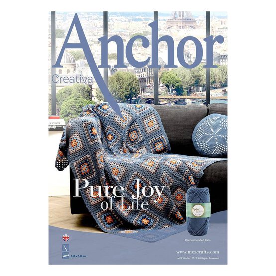 FREE PATTERN Anchor Creativa Joy of Life Throw image number 1