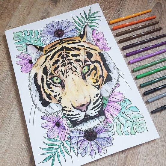 Dual Tip Brush Markers 24 Pack image number 7