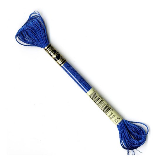 DMC Mouline Blue Sapphire Light Effects Embroidery Thread 8m (E825) image number 1