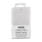 White Vellum Save the Date Tags 20 Pack image number 3