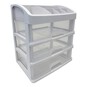 Hobbycraft White Three Drawer Desk Storage 28cm x 20cm x 32cm image number 1