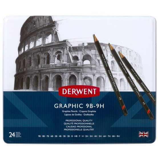 Derwent Graphic Pencil Set 24 Pieces image number 3