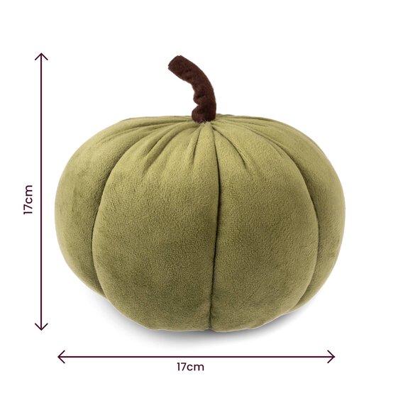 Green Plush Pumpkin 17cm image number 3