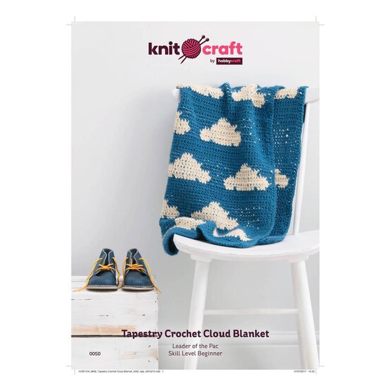Knitcraft Tapestry Crochet Cloud Blanket Digital Pattern 0050 image number 1