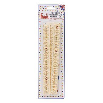 FMM Art Deco Alphabet and Number Cutters 3 Pieces