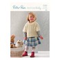 Peter Pan Baby Merino Knitted Poncho Sweater Digital Pattern P1261 image number 1