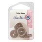 Hemline Brown Basic Fancy Edge Button 5 Pack image number 2