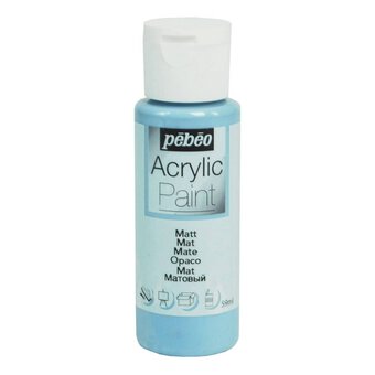 Pebeo Grey Blue Matt Acrylic Craft Paint 59ml