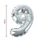 Silver Foil Number 9 Balloon image number 2