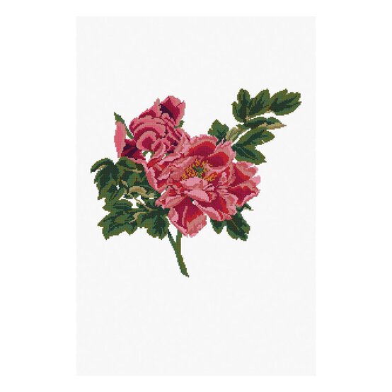 FREE PATTERN DMC Ornamental Rose Cross Stitch image number 1