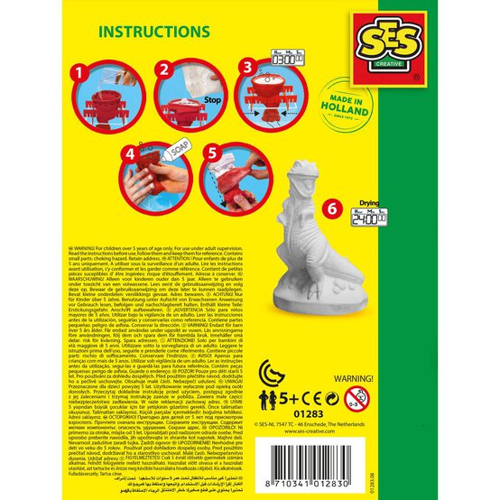 SES Creative T-Rex Cast and Paint Set image number 4