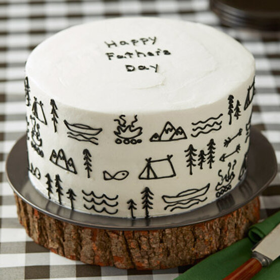 How to Make a Checkerboard Father's Day Cake image number 1