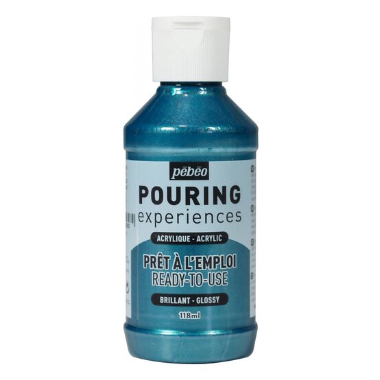 Pebeo Metallic Cobalt Blue Pouring Experiences Acrylic 118ml image number 1