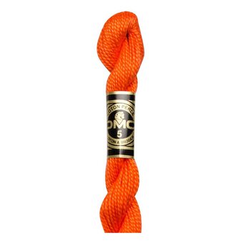 DMC Orange Pearl Cotton Thread Size 5 25m (947)