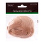 Trimits Beige Natural Wool Roving 10g image number 1