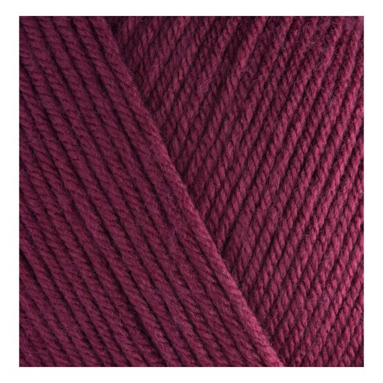 Women's Institute Plum Soft and Smooth Aran Yarn 400g image number 2