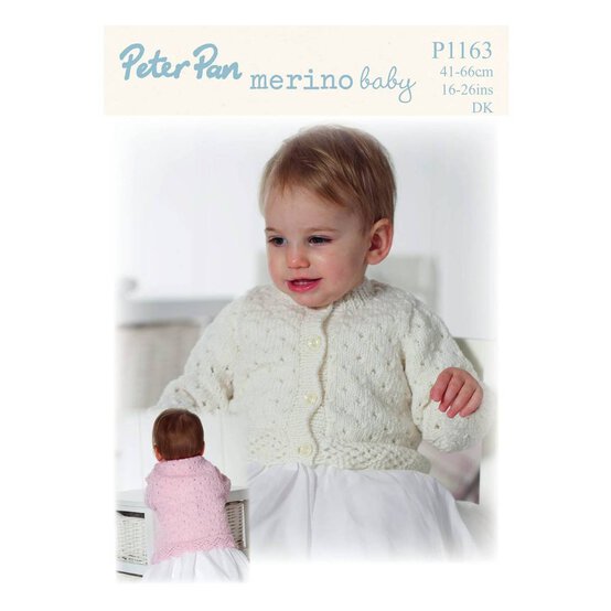 Peter Pan Baby Merino Cardigan Digital Pattern P1163 image number 1