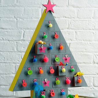 Painted Tree Advent Calendar  Project