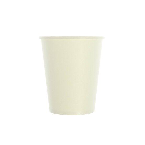 White Craft Paper Cups 10 Pack  image number 1