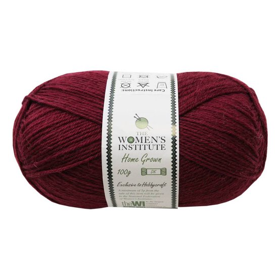 Women's Institute Plum Home Grown DK Yarn 100g