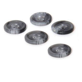 Hemline Assorted Basic Knitwear Button 5 Pack