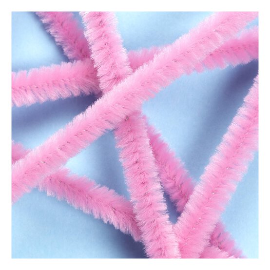 Pink Pipe Cleaners 12 Pack image number 1