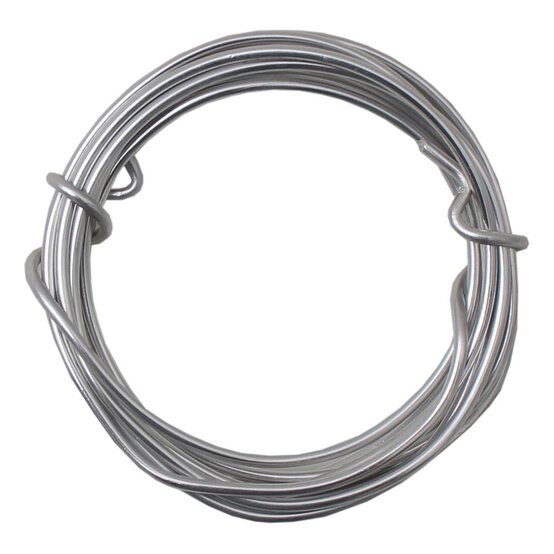 Silver Aluminium Wire 2mm x 2m