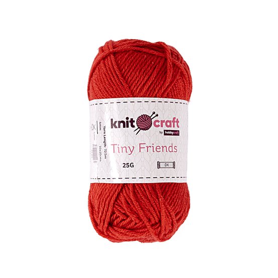 Knitcraft Red Tiny Friends Yarn 25g image number 1