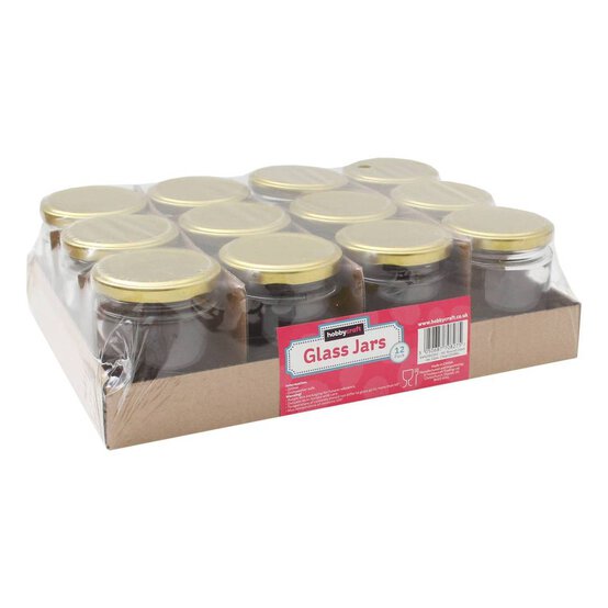 Clear Round Glass Jars 200ml 12 Pack image number 4