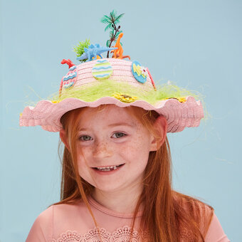 How to Make a Dinosaur Easter Bonnet
