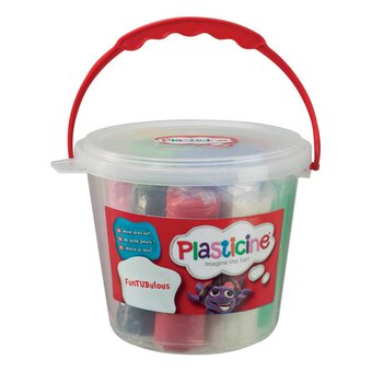 Plasticine FunTUBulous with 8 Colours and 4 Cutters