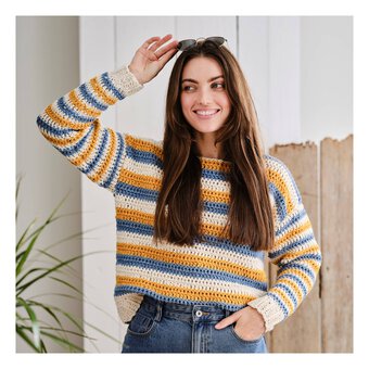 Knitcraft Chunky Stripe Jumper Digital Pattern 0295