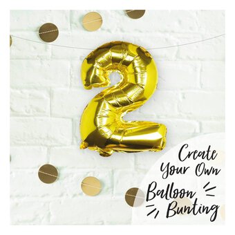 Large Pick And Mix Gold Foil Number 2 Balloon