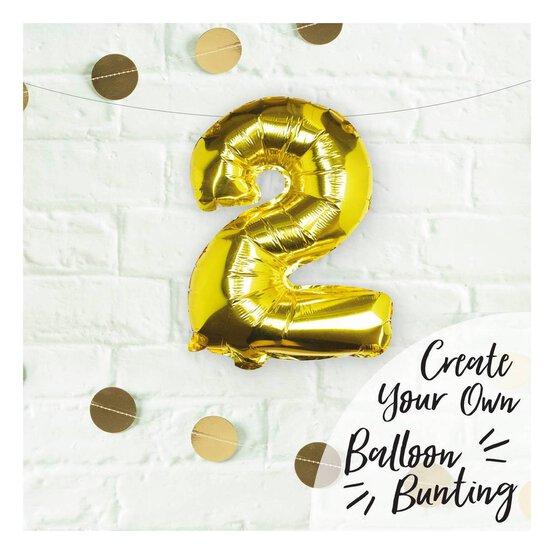 Large Pick And Mix Gold Foil Number 2 Balloon image number 2