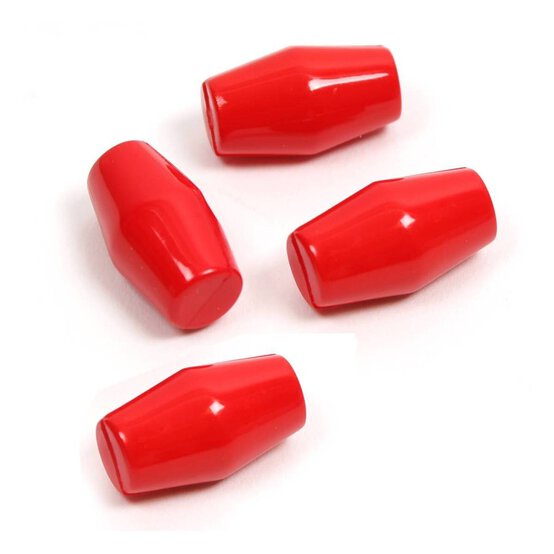 Hemline Red Basic Barrel Button 4 Pack image number 1